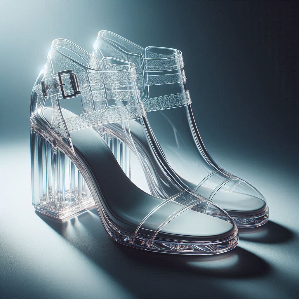 transparent shoe